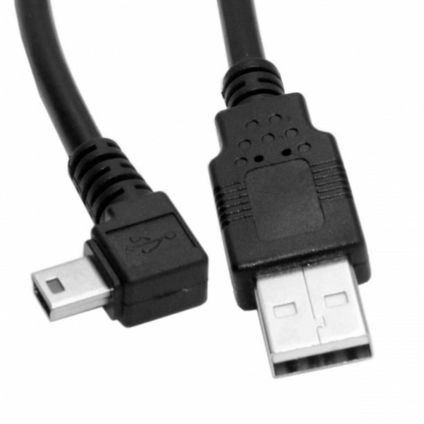 Cable Length: Other Connectors USB 2.0 A Male Right Angled 90 Degree USB Mini B Male Cable 50cm Black Color 